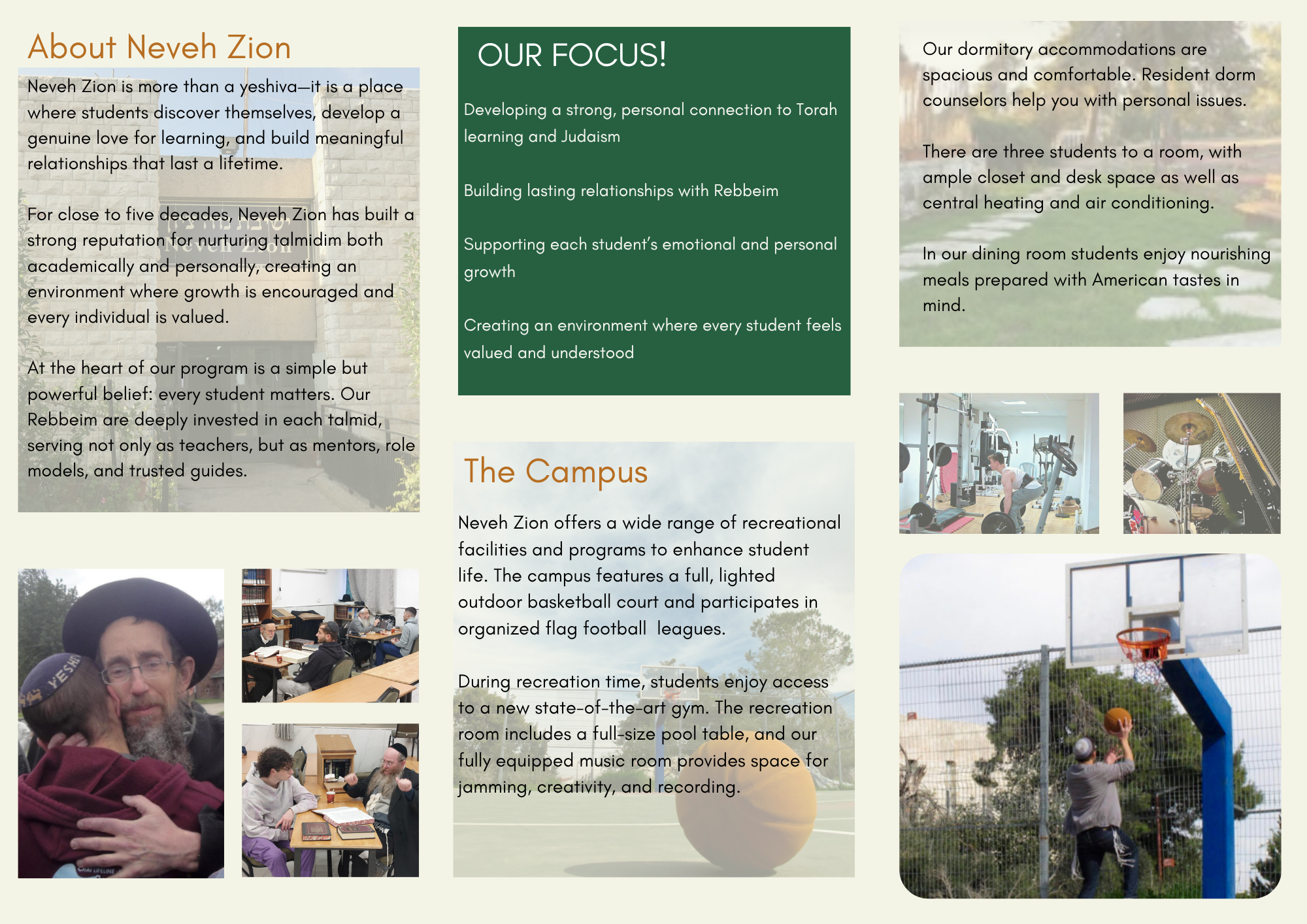 Neveh Zion brochure page 2